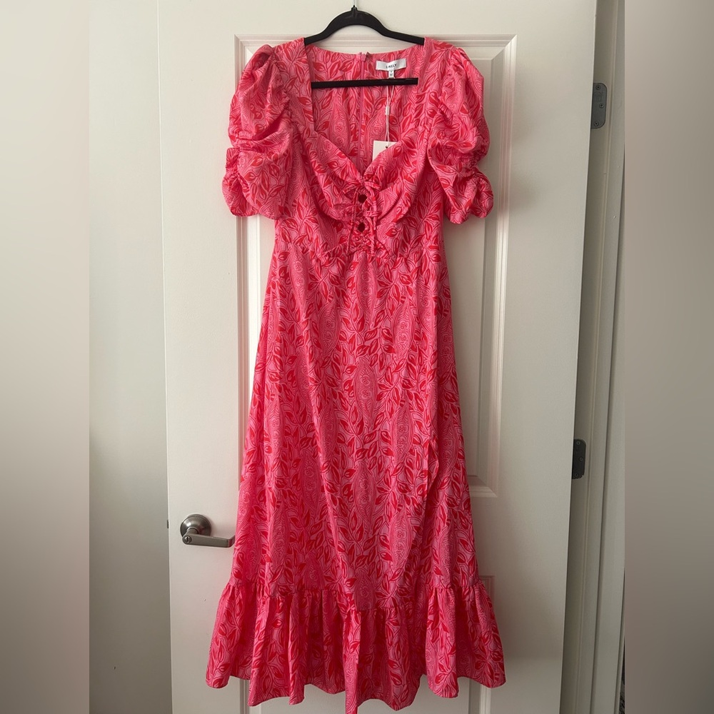 Likely Riana Dress (Pink Floral Maxi Dress)